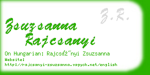 zsuzsanna rajcsanyi business card